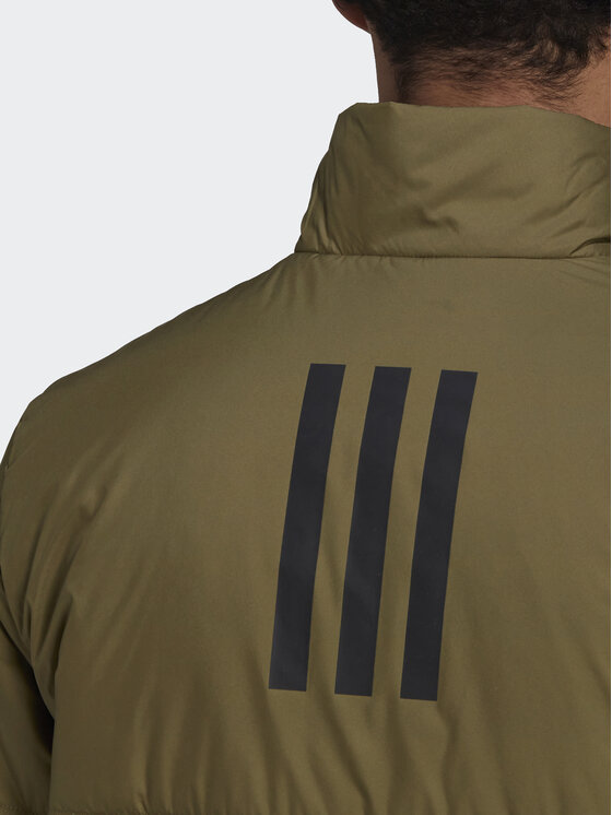 adidas adidas Kurtka zimowa Bsc 3-Stripes HG6273 Zielony Regular Fit