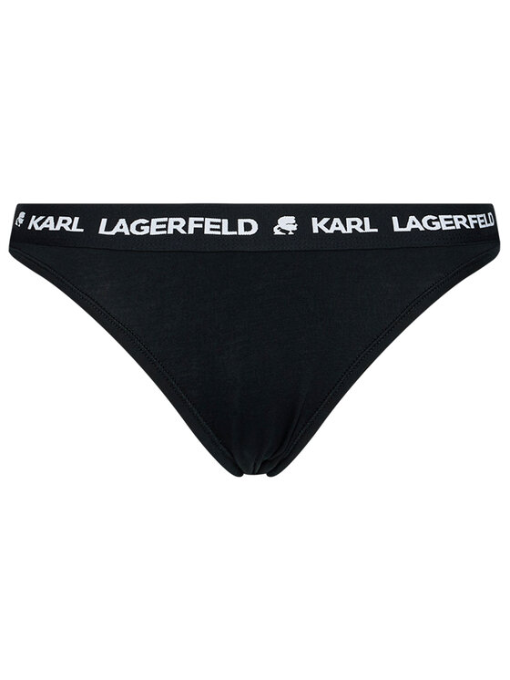 KARL LAGERFELD KARL LAGERFELD Комплект бикини Logo Set 211W2127 Черен