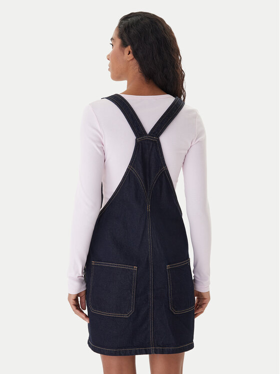 Tommy Jeans Tommy Jeans Džínové šaty DW0DW22555 Tmavomodrá Regular Fit