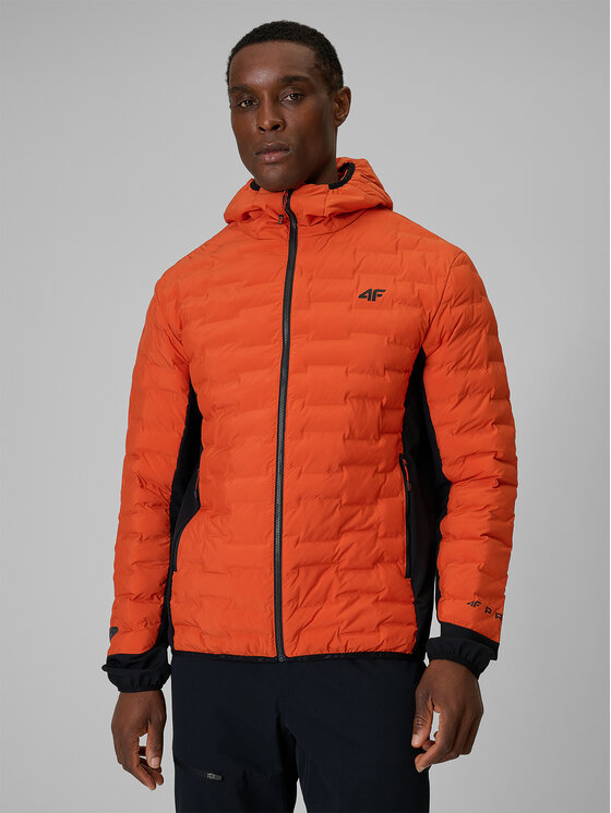 4F 4F Kurtka outdoor TREKKING Pomarańczowy Regular Fit