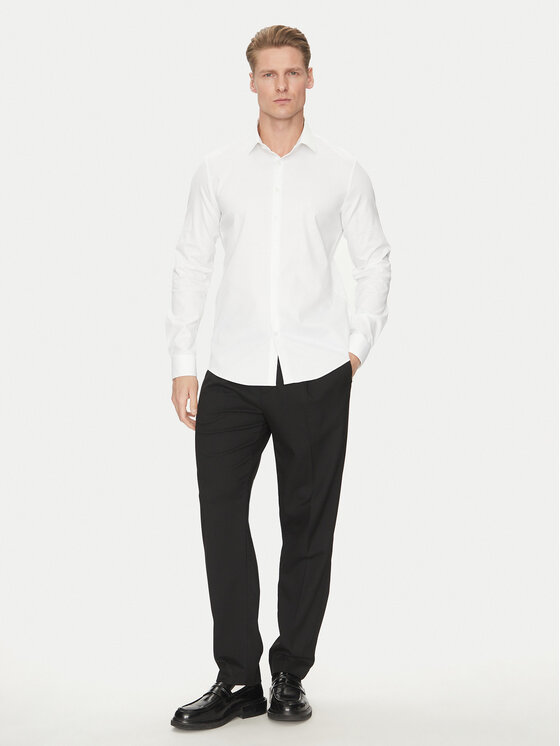 Calvin Klein Calvin Klein Cămașă K10K114298 Alb Slim Fit