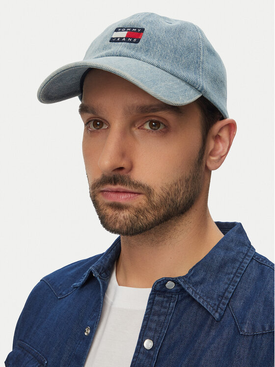 Tommy Jeans Tommy Jeans Шапка с козирка Tjm Heritage Denim Cap AM0AM14204 Син