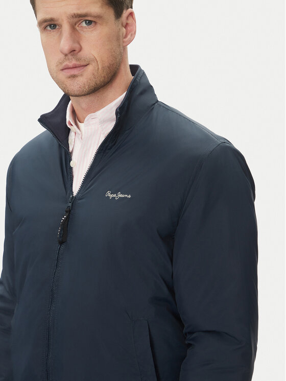 Pepe Jeans Pepe Jeans Bomber dzseki Mustrel PM403108 Sötétkék Regular Fit