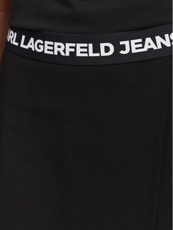 Karl Lagerfeld Jeans Karl Lagerfeld Jeans Miniszoknya B3W12004 Fekete Regular Fit
