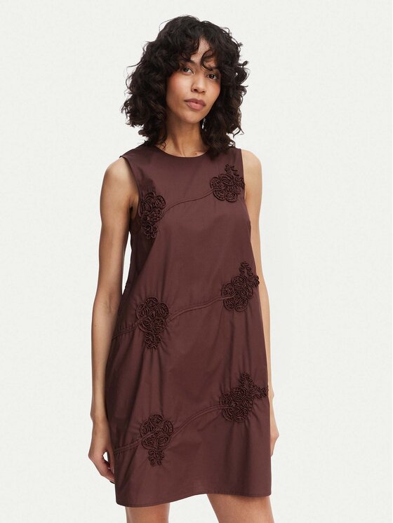 Marella Marella Φόρεμα καθημερινό Barca 2613221302 Καφέ Regular Fit