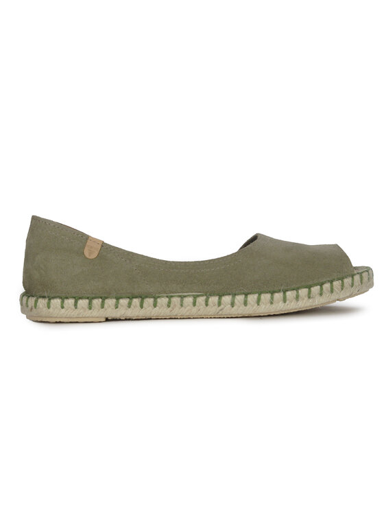 Verbenas Verbenas Espadryle Cruz Serraje Kaki Zielony