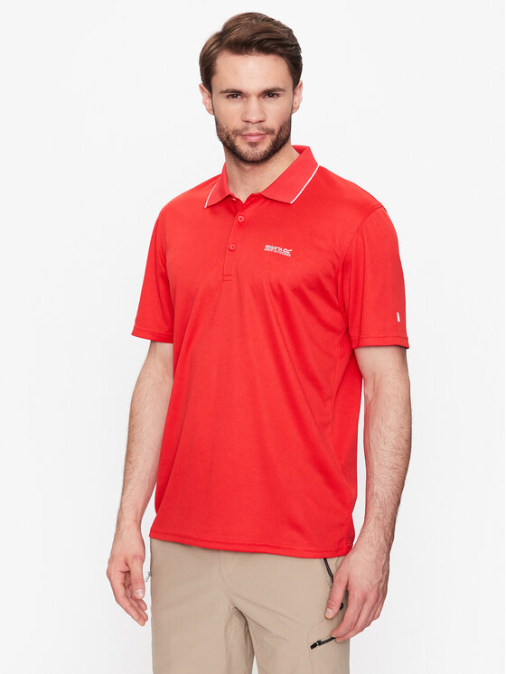 Regatta Polo Majica Maverik V RMT221 Rdeča Regular Fit