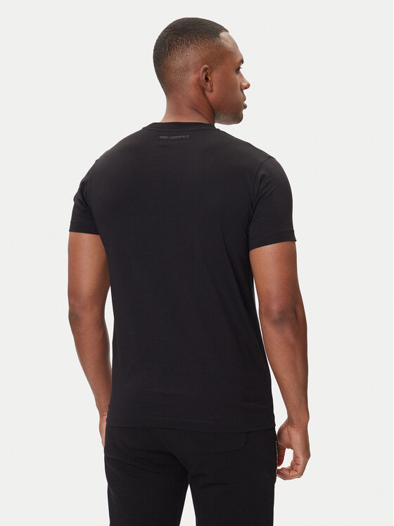 KARL LAGERFELD KARL LAGERFELD T-shirt 755061 554242 Crna Regular Fit