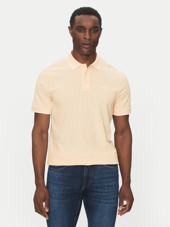 BOSS BOSS Polo marškinėliai Parlay 190 50494697 Écru Regular Fit