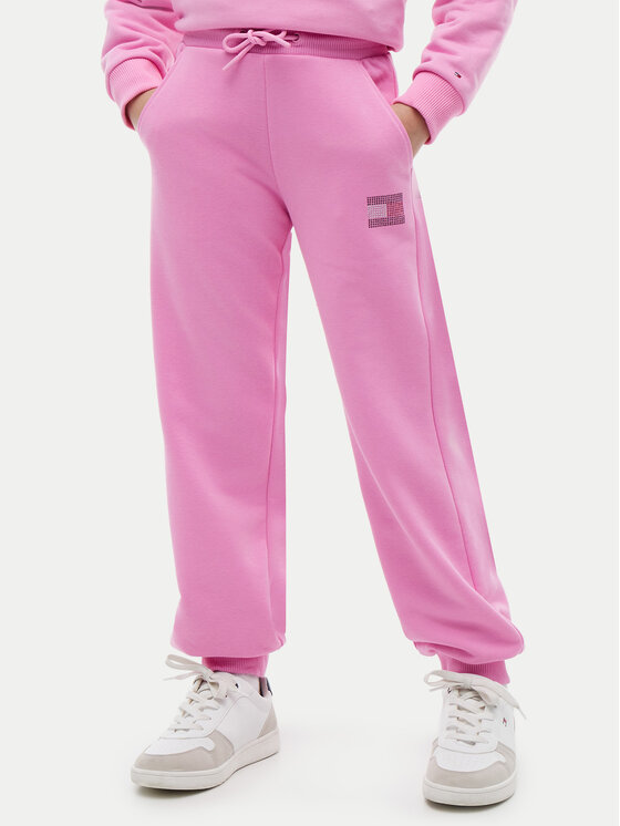 Tommy Hilfiger Pantaloni trening KG0KG09531 Roz Regular Fit