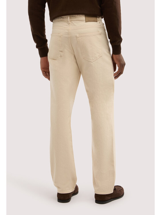 Trussardi Trussardi Jeansy P404H904859N0DE Kremowy Regular Fit