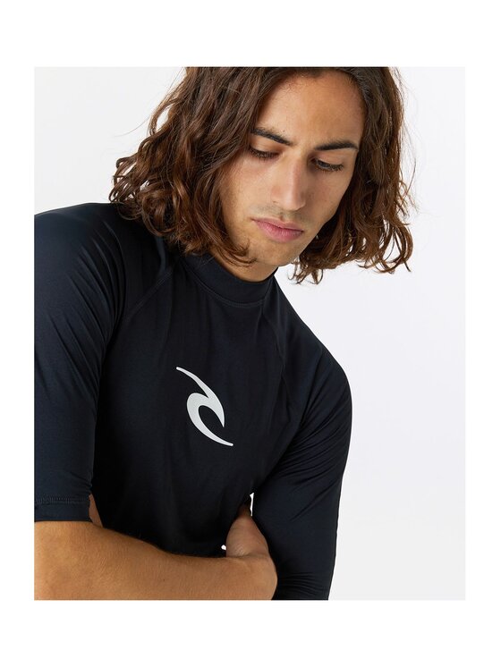 Rip Curl Rip Curl Koszulka do pływania Waves Upf Perf S/S Czarny