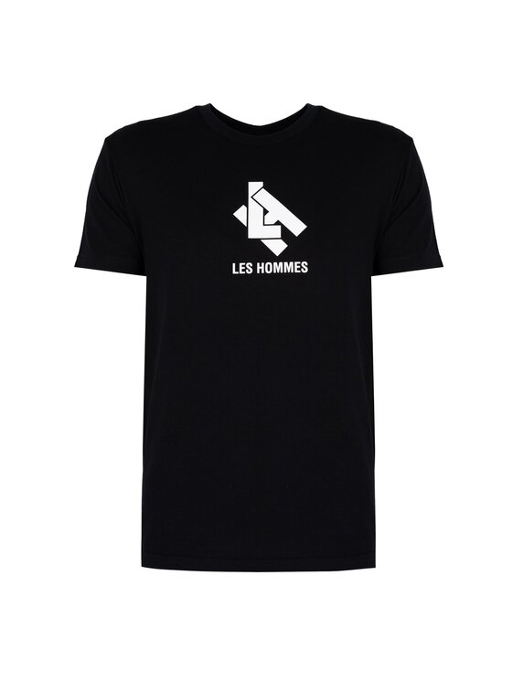Les Hommes Les Hommes T-Shirt LBT1009700P Μαύρο Regular Fit