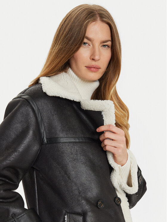 ViCOLO ViCOLO Verstos odos kailiniai TS0042 Juoda Regular Fit