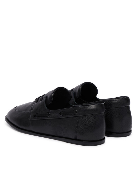 Calvin Klein Calvin Klein Scarpe basse Ess Boatshoe Lth HW0HW03116 Nero