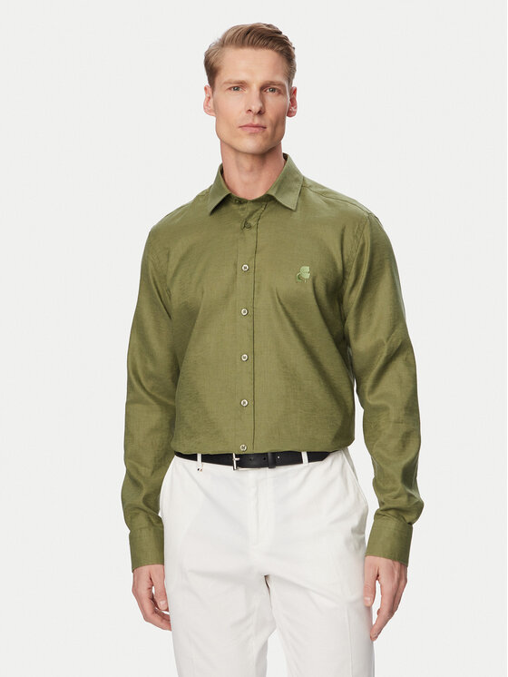 KARL LAGERFELD KARL LAGERFELD Särk 605084 562791 Roheline Regular Fit