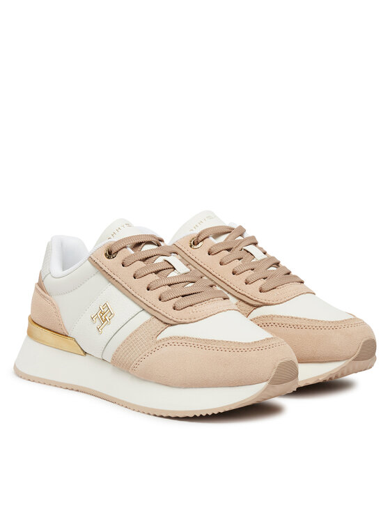 Tommy Hilfiger Tommy Hilfiger Sneakersy Th Fashion Runner FW0FW08475 Beżowy