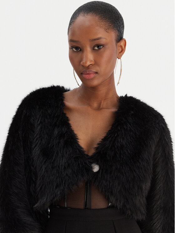 Rinascimento Rinascimento Pelliccia CFC0020149002 Nero Regular Fit