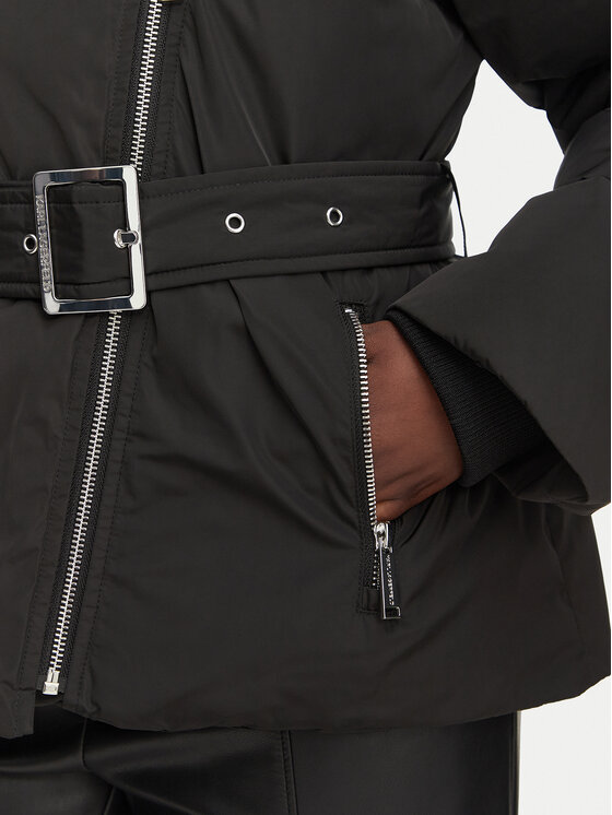 KARL LAGERFELD KARL LAGERFELD Zimní bunda B3W15028 Černá Regular Fit