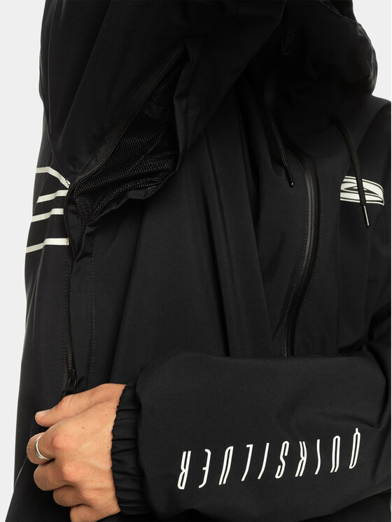 Quiksilver Quiksilver Outdoor kabát High In Th Hood EQYTJ03436 Fekete Regular Fit