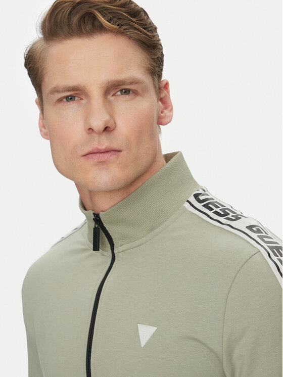 Guess Guess Μπλούζα Z2YQ12 K6ZS1 Πράσινο Regular Fit