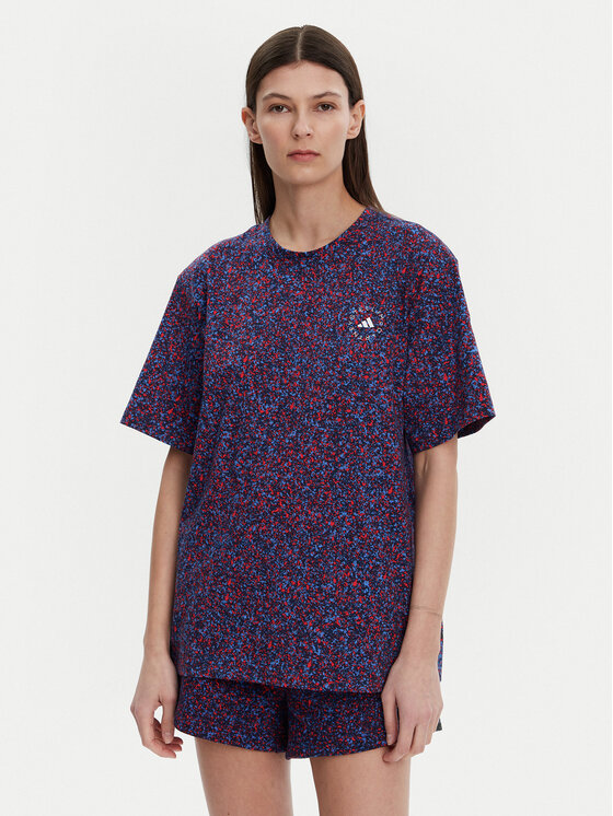 adidas by Stella McCartney adidas by Stella McCartney Футболка Printed JJ0083 Cиній Loose Fit