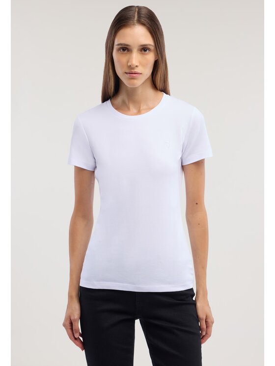 Trussardi Trussardi T-Shirt G0266000325N001 Biały Regular Fit