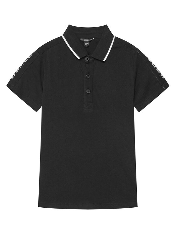 Guess Guess Tricou polo L4GP03 KAPY0 Negru Regular Fit