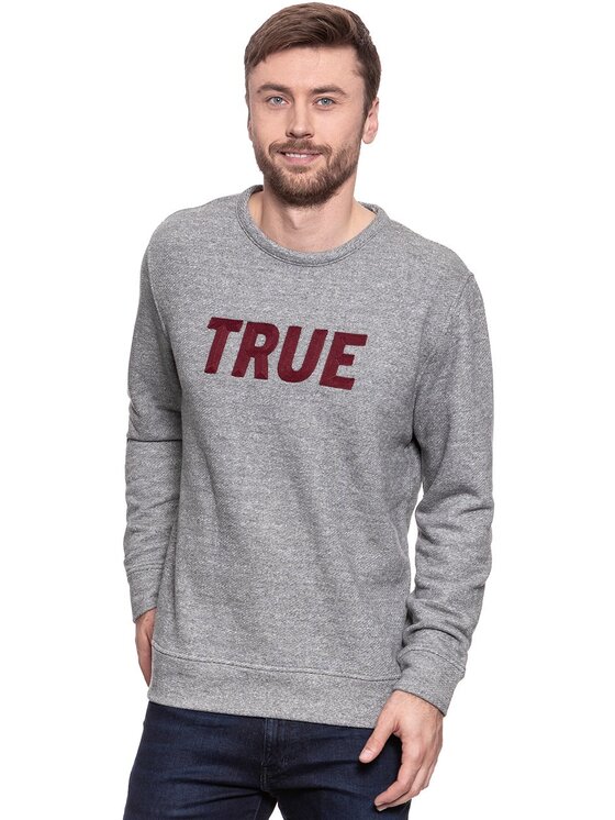 Mustang Mustang Felpa TAPE SWEATSHIRT Grigio Regular Fit