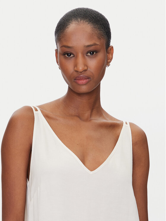ViCOLO ViCOLO Sommerkleid TD0758 Écru Regular Fit