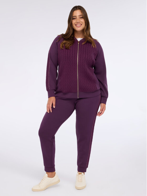Fiorella Rubino Fiorella Rubino Felpa G824L008617N039 Viola Regular Fit