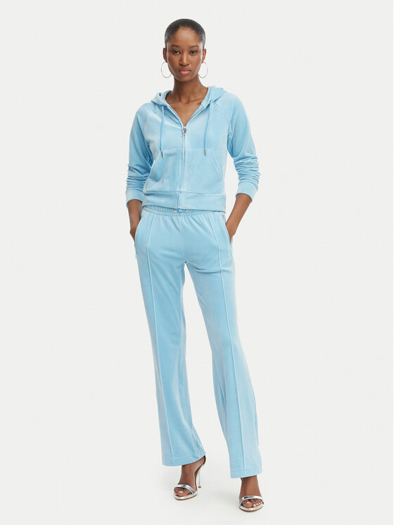 Juicy Couture Juicy Couture Donji dio trenerke Tina JCWBJ126327 Svijetloplava Straight Leg