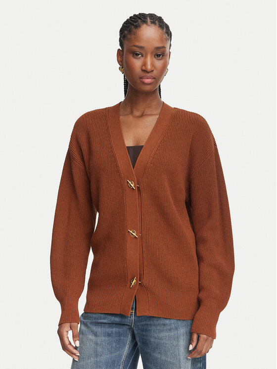 Elisabetta Franchi Elisabetta Franchi Kardigan MK-01S-66E2-V400 Brązowy Regular Fit