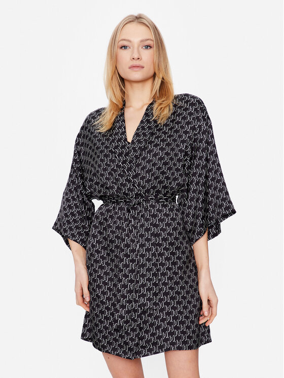 KARL LAGERFELD KARL LAGERFELD Hommikumantel 225W2134 Must