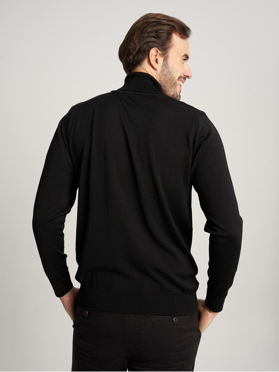 Willsoor Willsoor Sweter 71890 Czarny Regular Fit