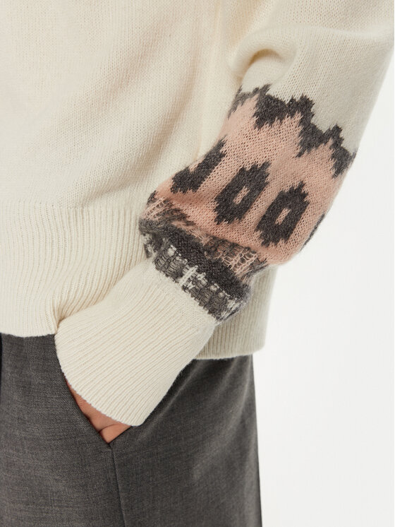 Marella Marella Džemper Dito 2423366182 Écru Relaxed Fit