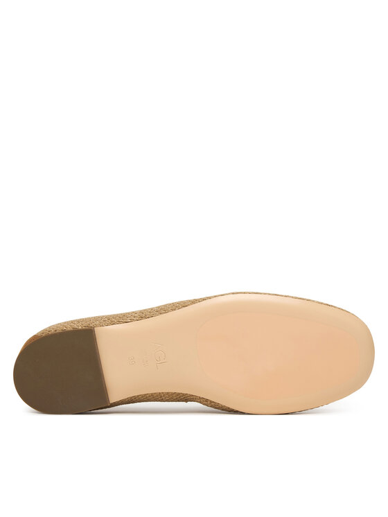 AGL AGL Īsi apavi Sheryl Raffia D834054PCK7875G740 Brūns