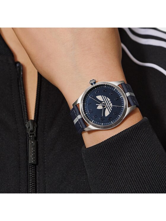 adidas Originals adidas Originals Zegarek Code Four Watch AOSY23041 Srebrny