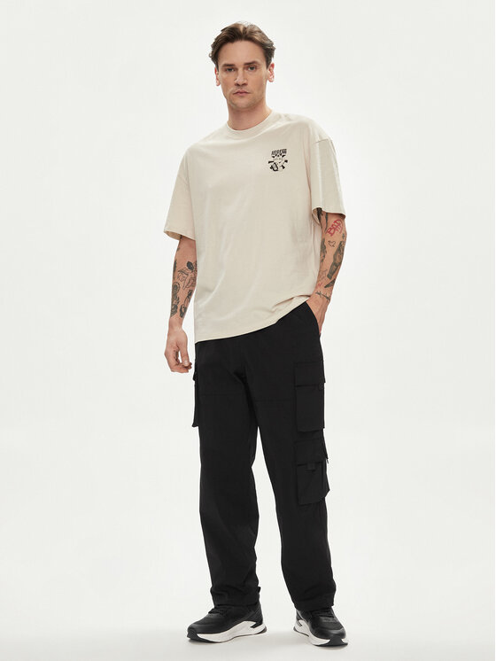 Jack & Jones Jack & Jones Spodnie materiałowe Karl 12253626 Czarny Loose Fit