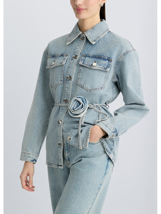 Liu Jo Liu Jo Giacca di jeans UA5276D023978817 Celeste Regular Fit