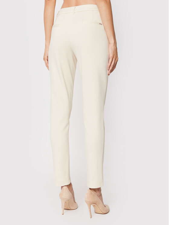 Guess Guess Текстилни панталони Zoe W2YB01 K8RN0 Бежов Regular Fit