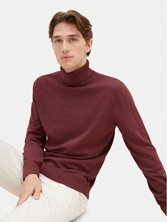 Tom Tailor Tom Tailor Rolák 1038202 Bordová Regular Fit