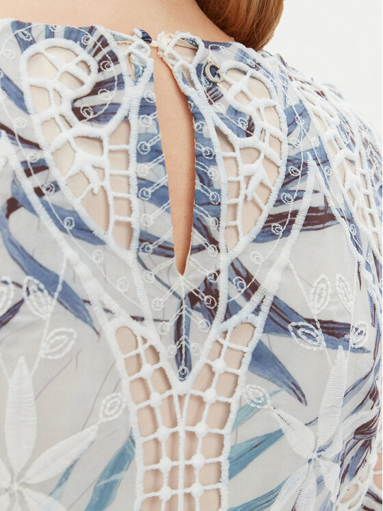 Guess Guess Palaidinė W5GH0T WHAD2 Mėlyna Regular Fit