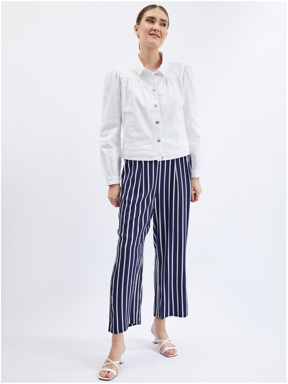 Orsay Orsay Kurtka jeansowa 821143000000__36 Biały Regular Fit