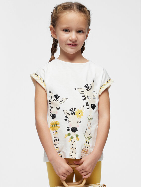 Mayoral Mayoral Completo T-shirt e leggings 3710 Giallo Regular Fit