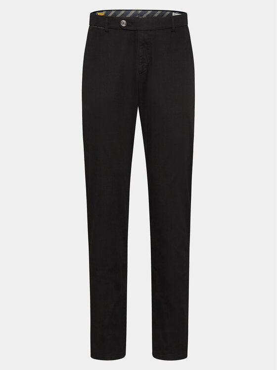 Bugatti Pantaloni din material 4220 16224 Negru Slim Fit