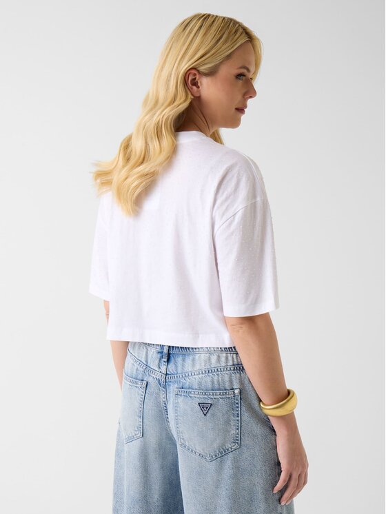 Guess Guess T-Shirt 182455 Bílá Classic Fit