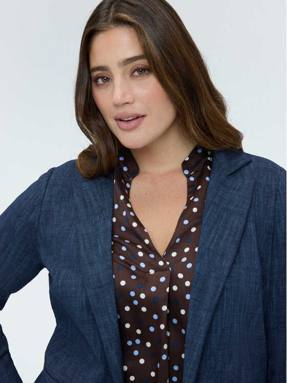 Fiorella Rubino Fiorella Rubino Bluza G884L009138N034 Niebieski Slim Fit