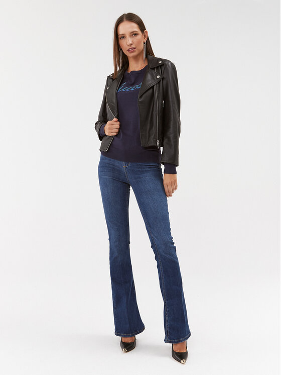 Guess Guess Sweter W3BR22 Z2NQ2 Granatowy Slim Fit