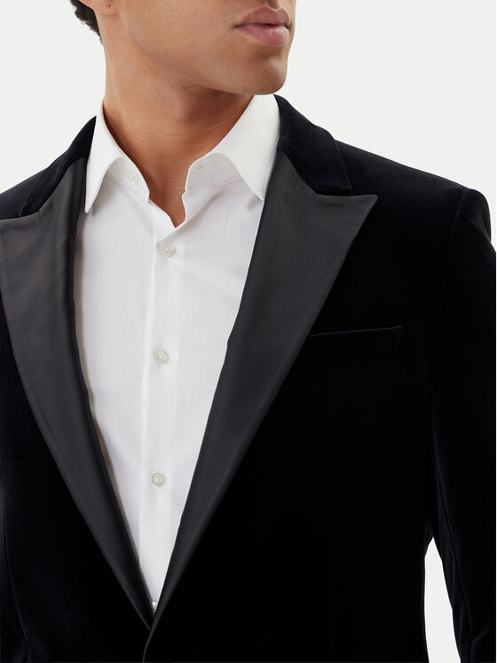 HUGO HUGO Sakoi Henry254E1X 50549032 Crna Slim Fit